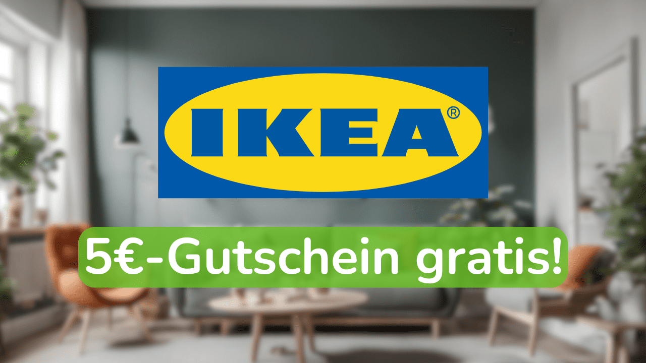 Aktuell gibt es einen gratis 5 Euro Gutschein bei IKEA.