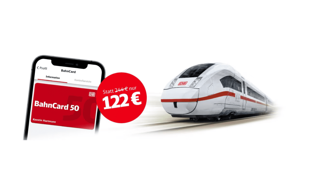 Bis 13. Oktober gibt es die BahnCard 50 zum halben Preis.